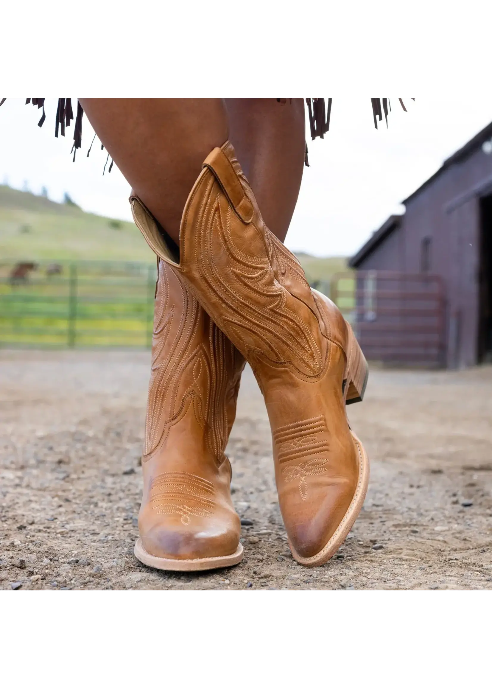 Stetson Stetson No. 12-021-6211-1462 Women's Tan Nora Boots
