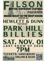 Hewlett & Dunn Music Night In The Boot Room Tickets