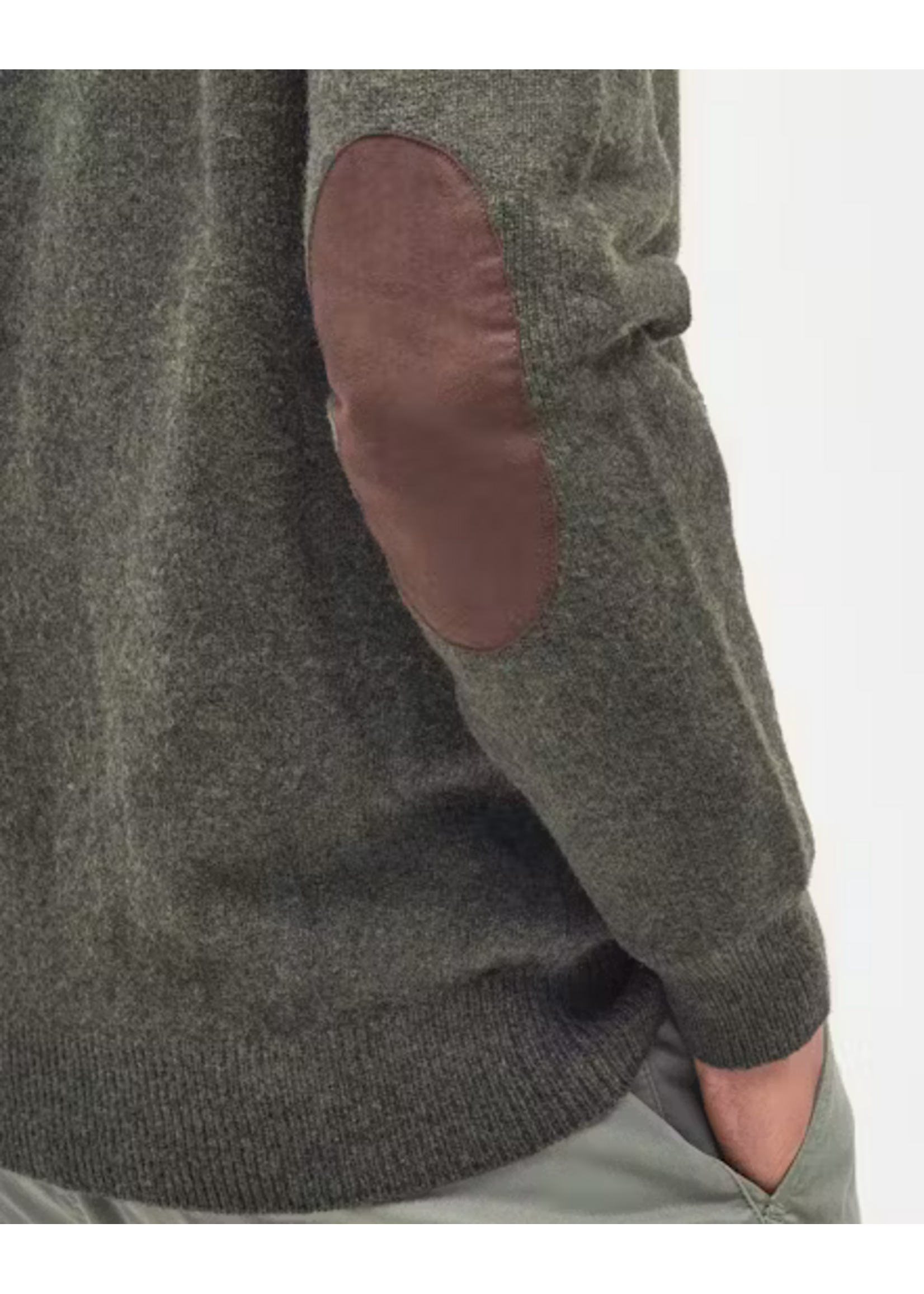 Barbour Barbour Essential Patch Zip Through Knitted Jumper