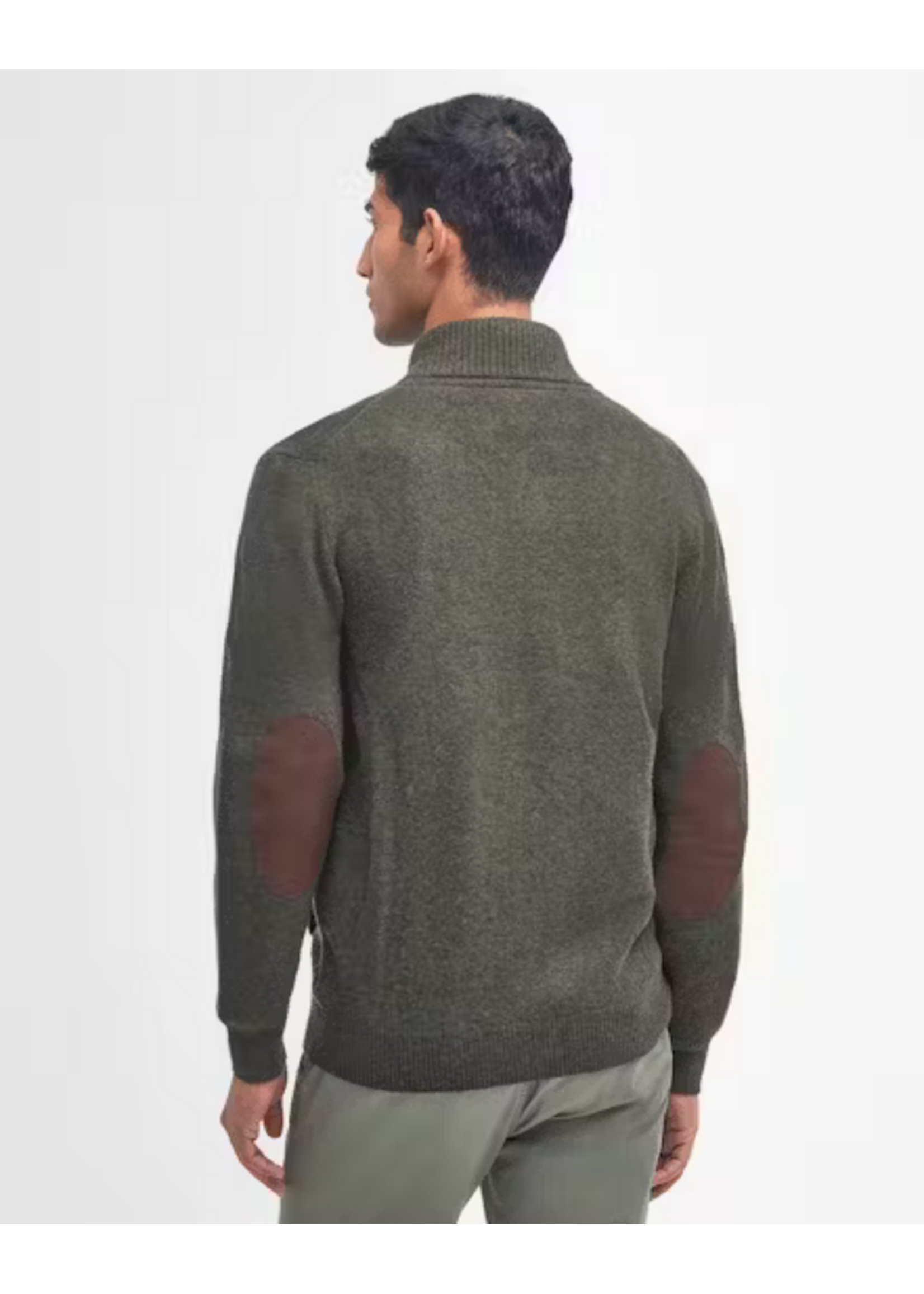 Barbour Barbour Essential Patch Zip Through Knitted Jumper