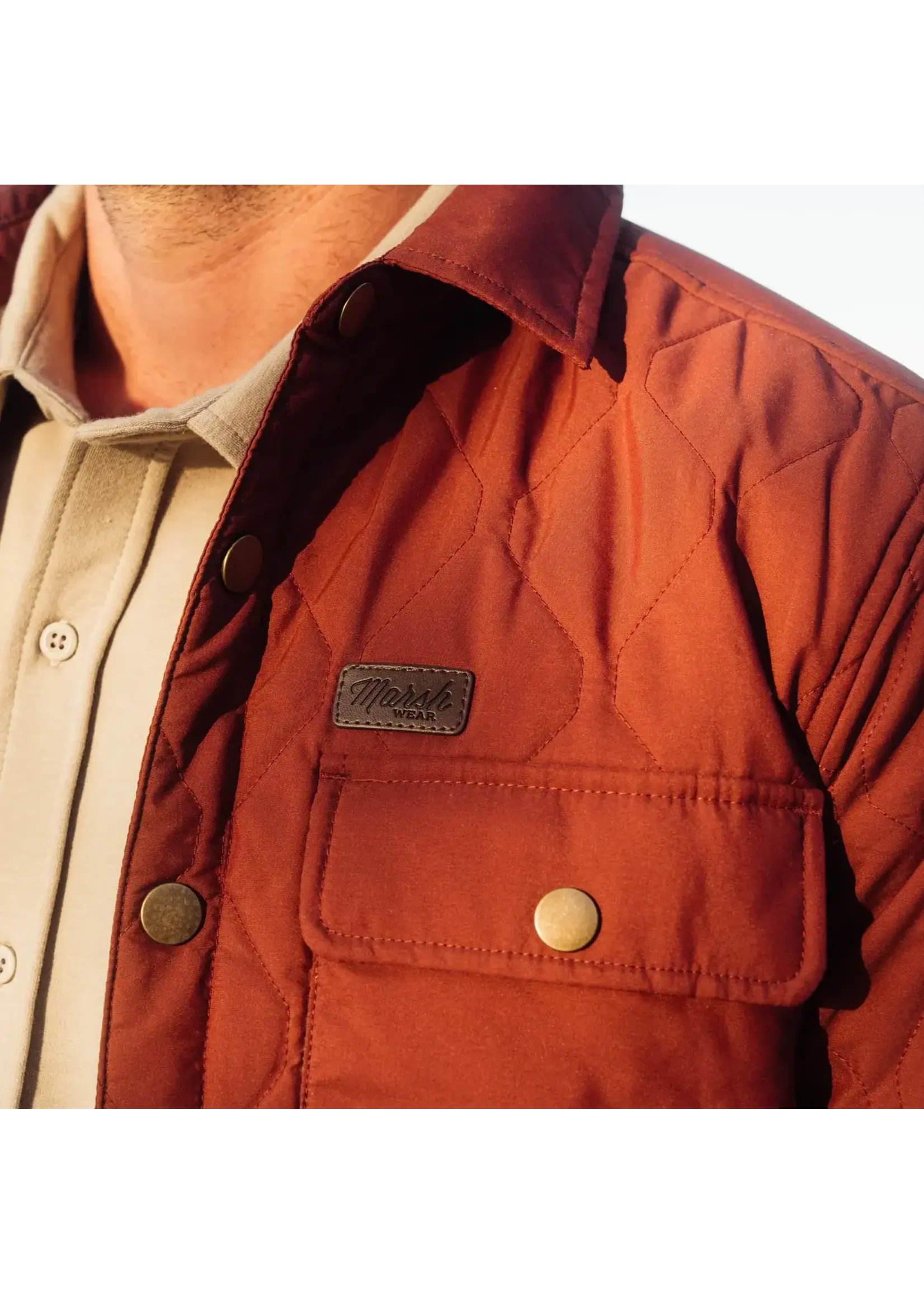 Marsh Wear Marsh Wear Saluda Puff Shacket