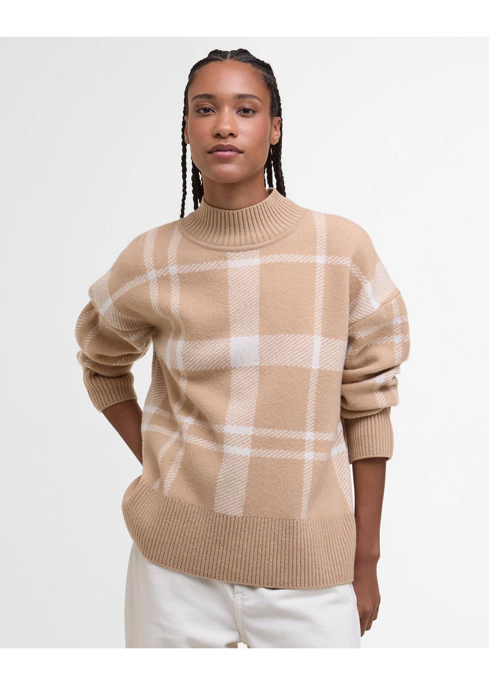 Barbour Barbour Harriet Knitted Pale Camel Jumper Sweater