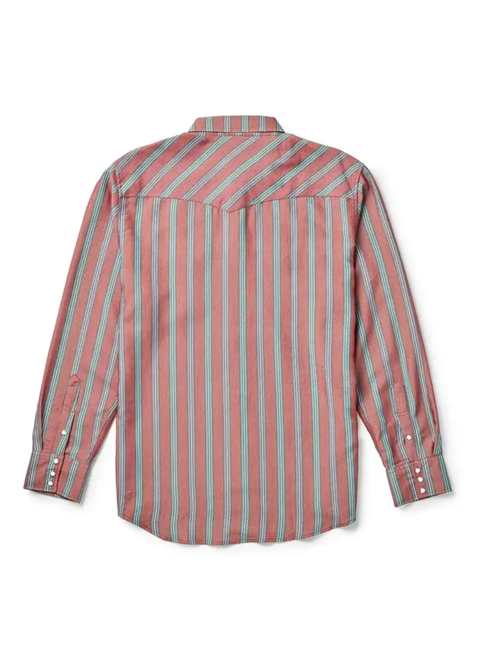Seager Seager Sawtoof Red Rock Stripe Western Snap Shirt