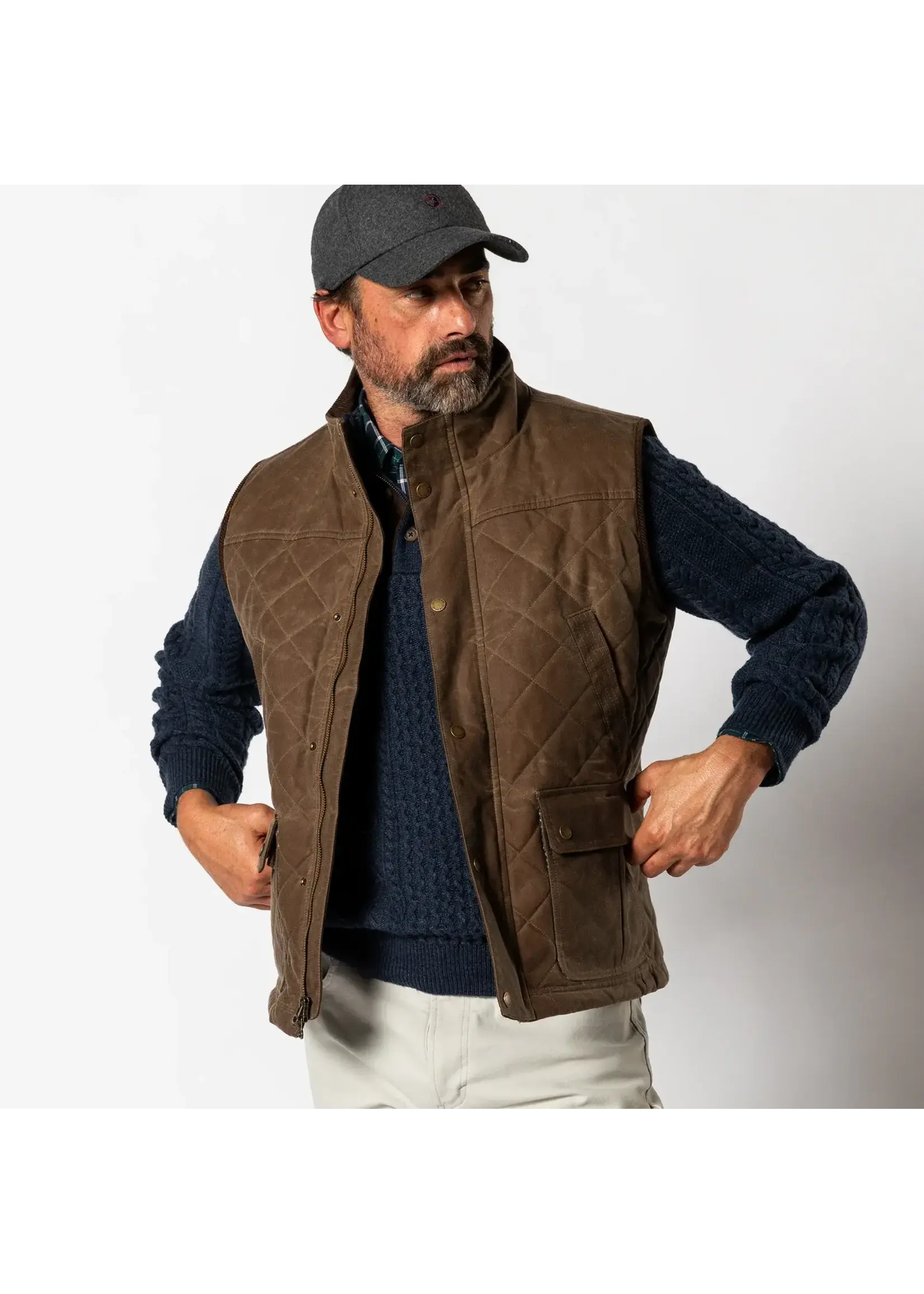Duck Head Duck Head No. D51056 Waxed Duck Canvas Quilted Vest