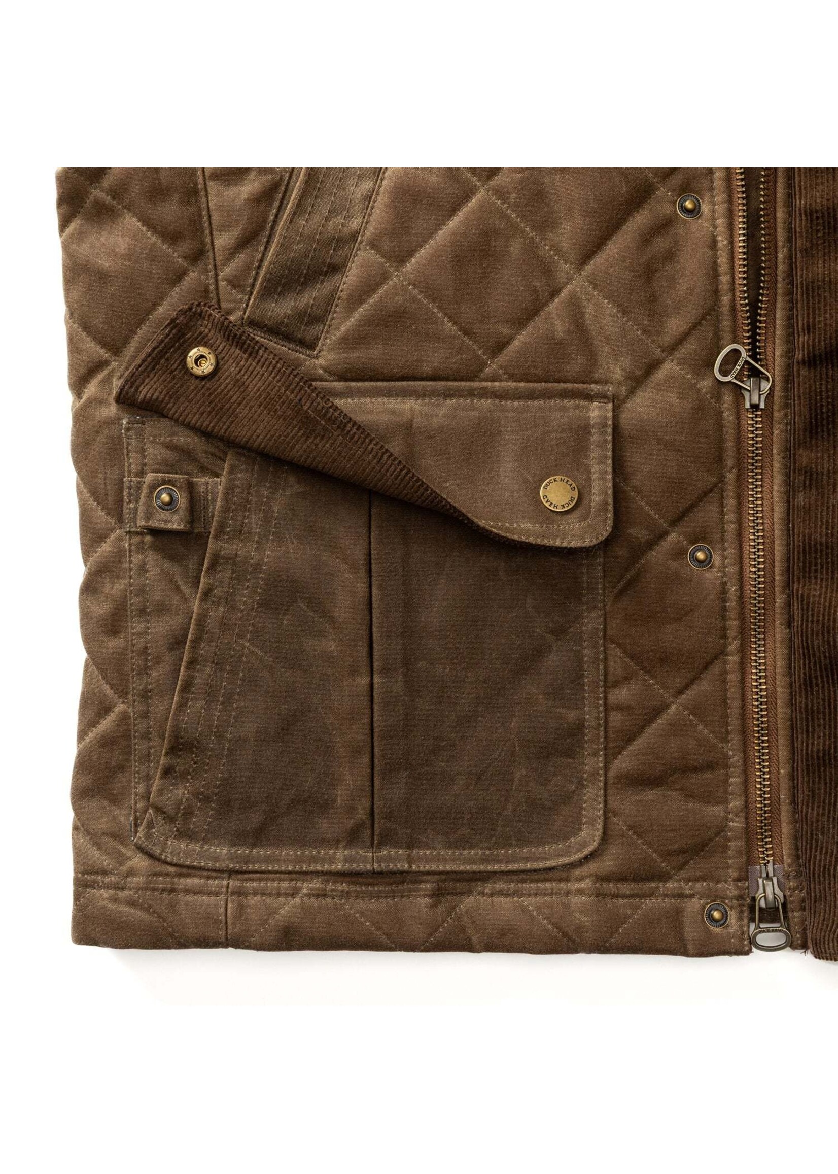 Duck Head Duck Head No. D51056 Waxed Duck Canvas Quilted Vest