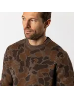 Duck Head Duck Head No. D31017 Camo Intarsia Crewneck Sweater