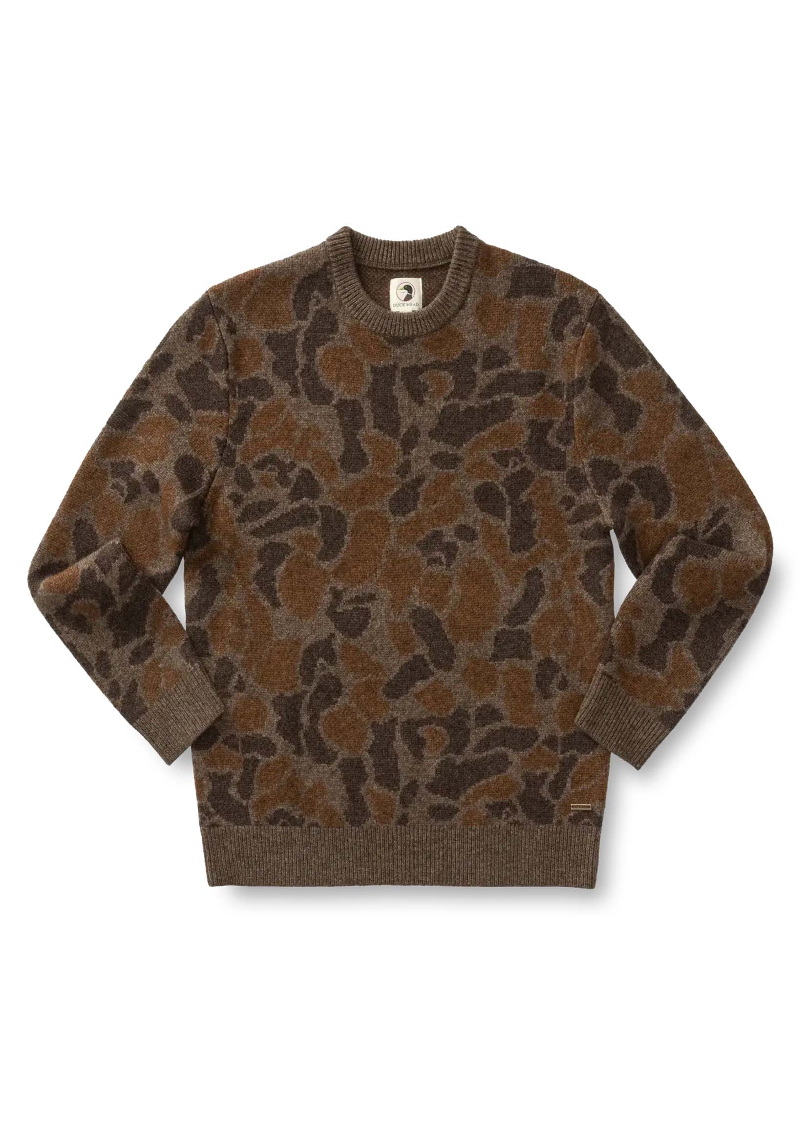 Duck Head Duck Head No. D31017 Camo Intarsia Crewneck Sweater