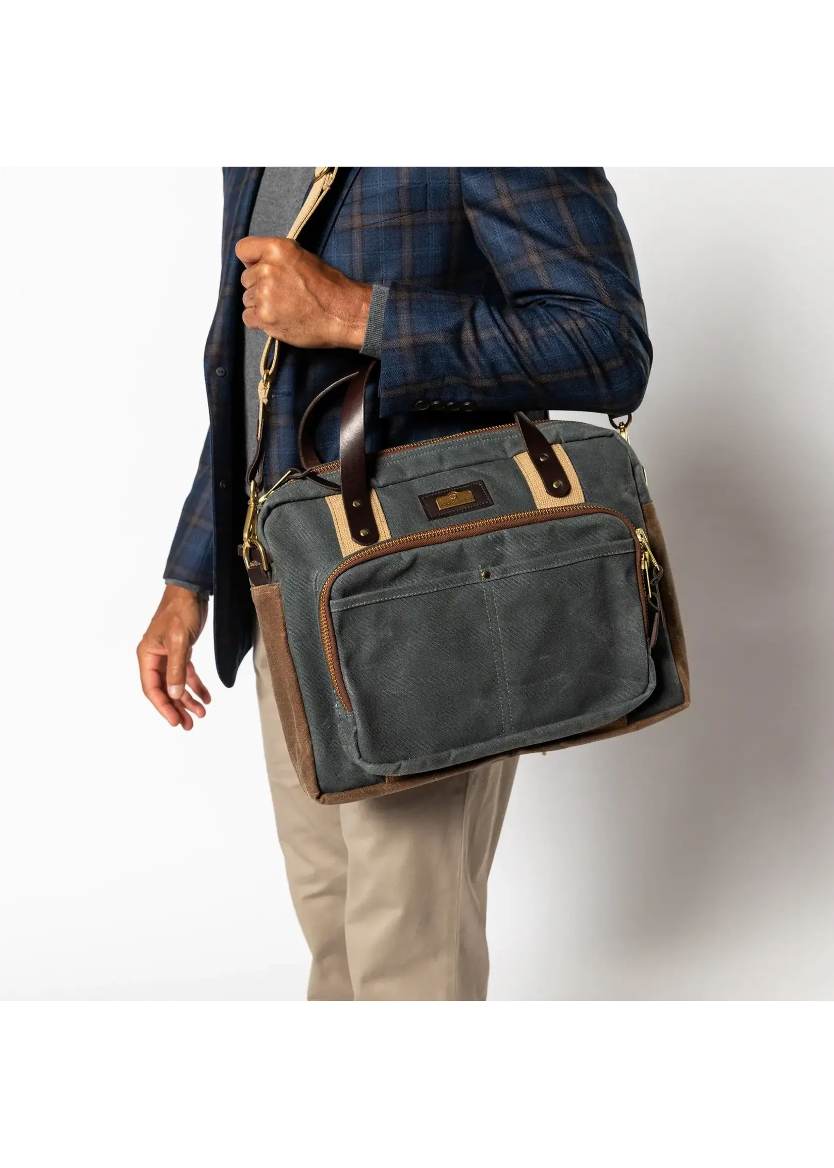 Duck Head Duck Head No. D81066 Waxed Canvas Laptop Bag