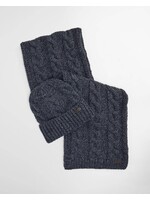 Barbour Barbour Jesmond Beanie & Scarf Gift Set