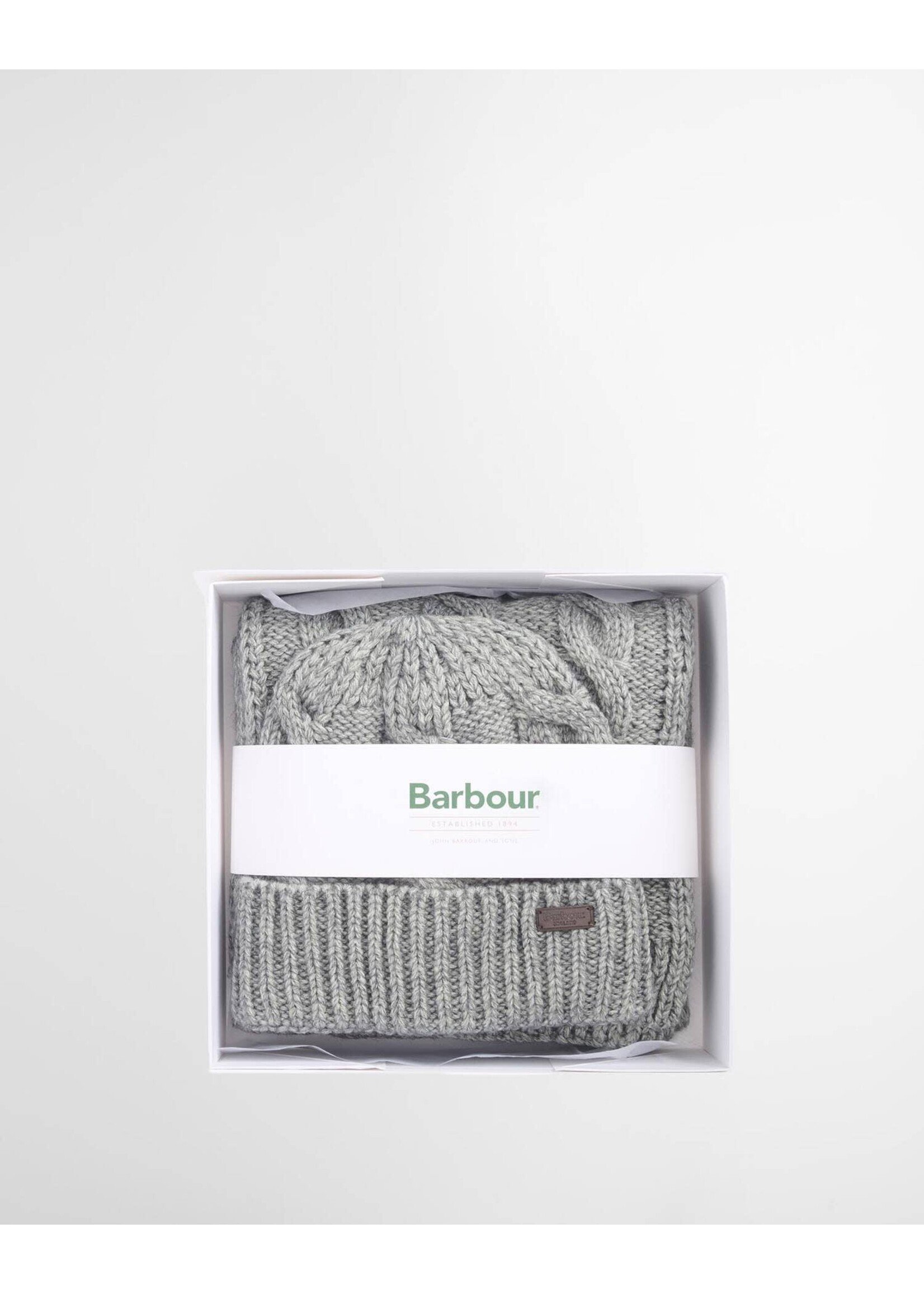 Barbour Barbour Jesmond Beanie & Scarf Gift Set