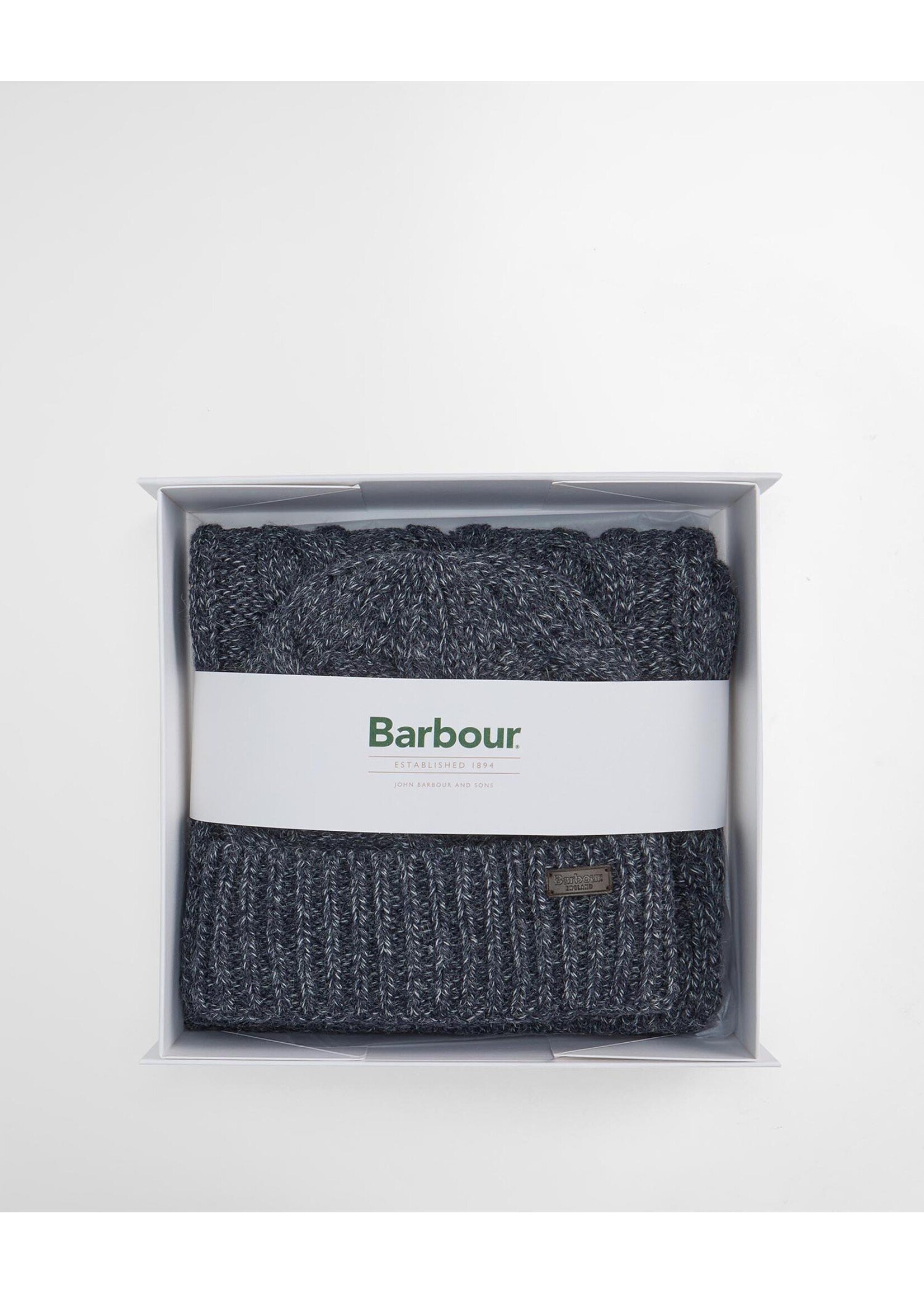 Barbour Barbour Jesmond Beanie & Scarf Gift Set