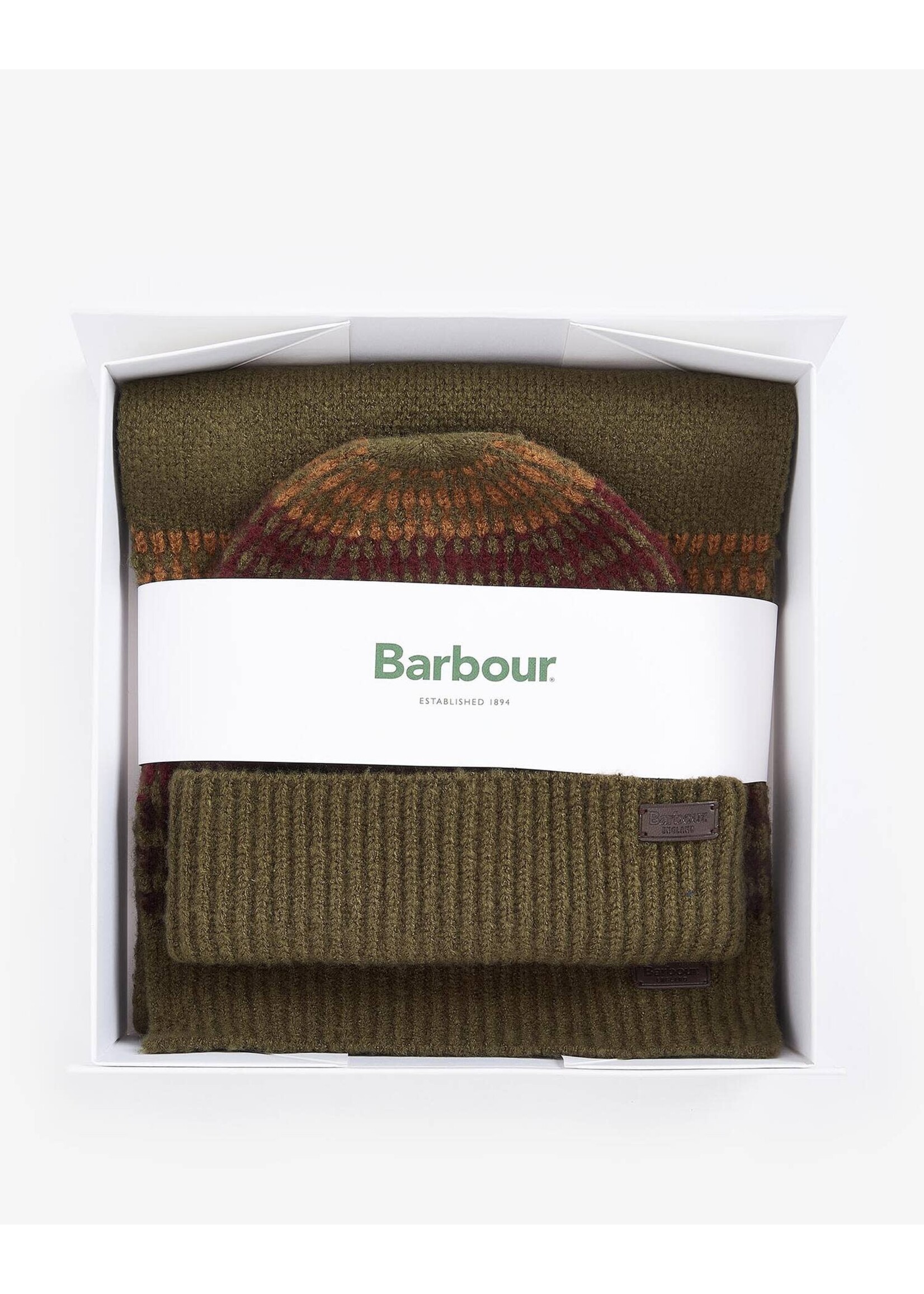 Barbour Barbour Branton Beanie & Scarf Gift Set