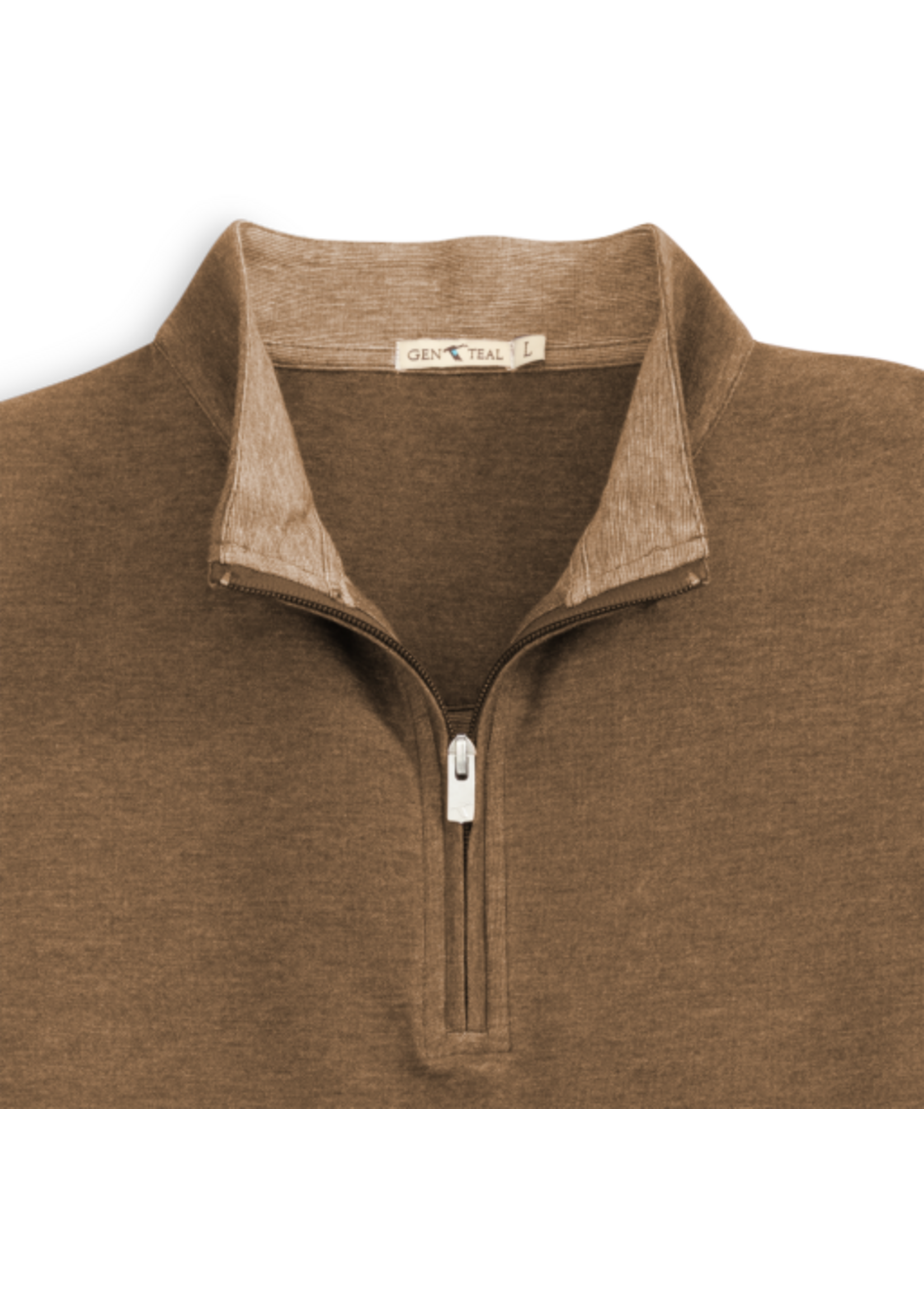 GenTeal Apparel Genteal No. 4037070 Cigar Cotton Quarter-Zip