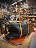 Hewlett & Dunn Hewlett & Dunn x Moss Saddle Shop  Bison Leather Weekender Bag With Welt