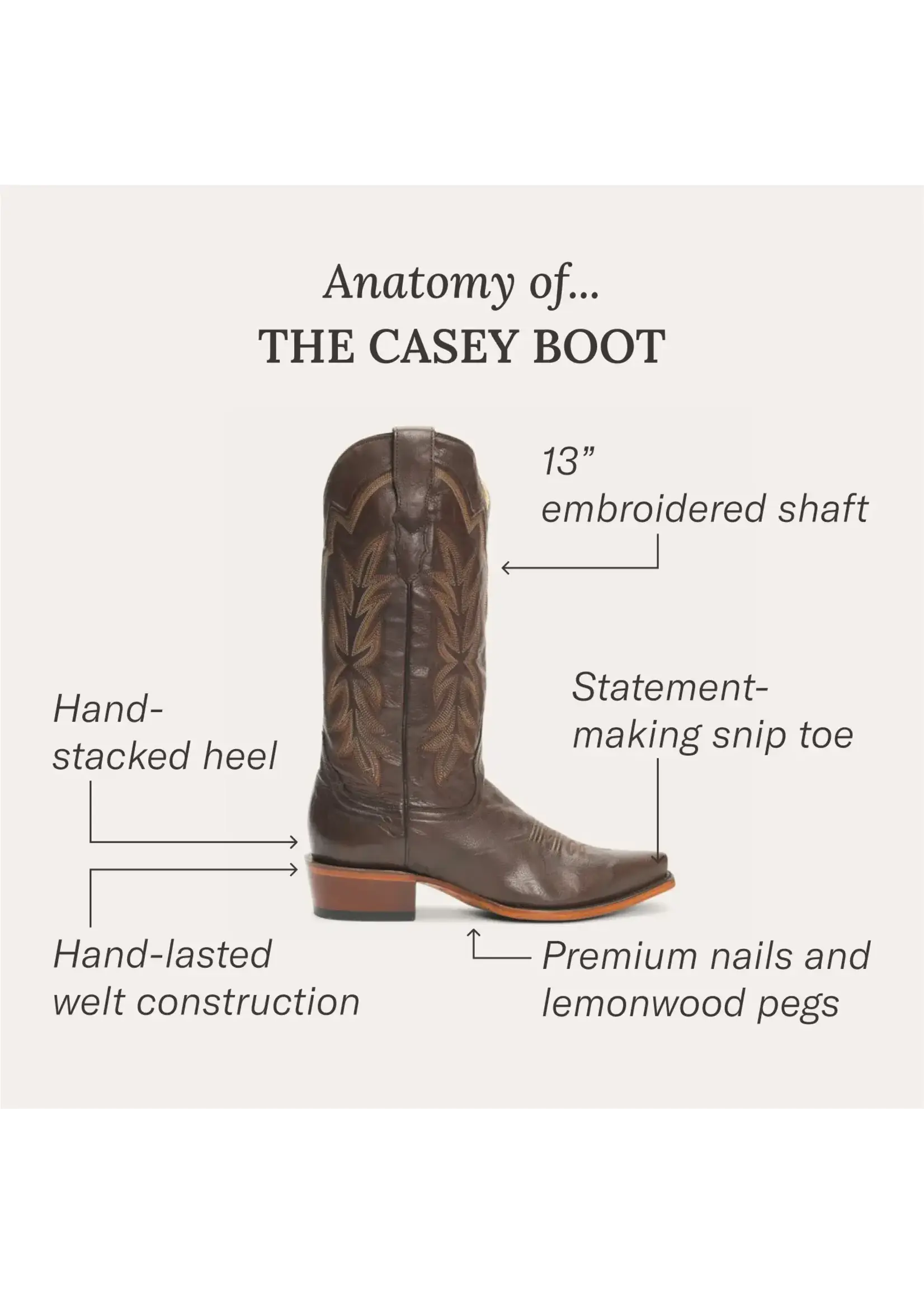Stetson STETSON No. 12-021-6105-0627 Casey Brown Women's Boot