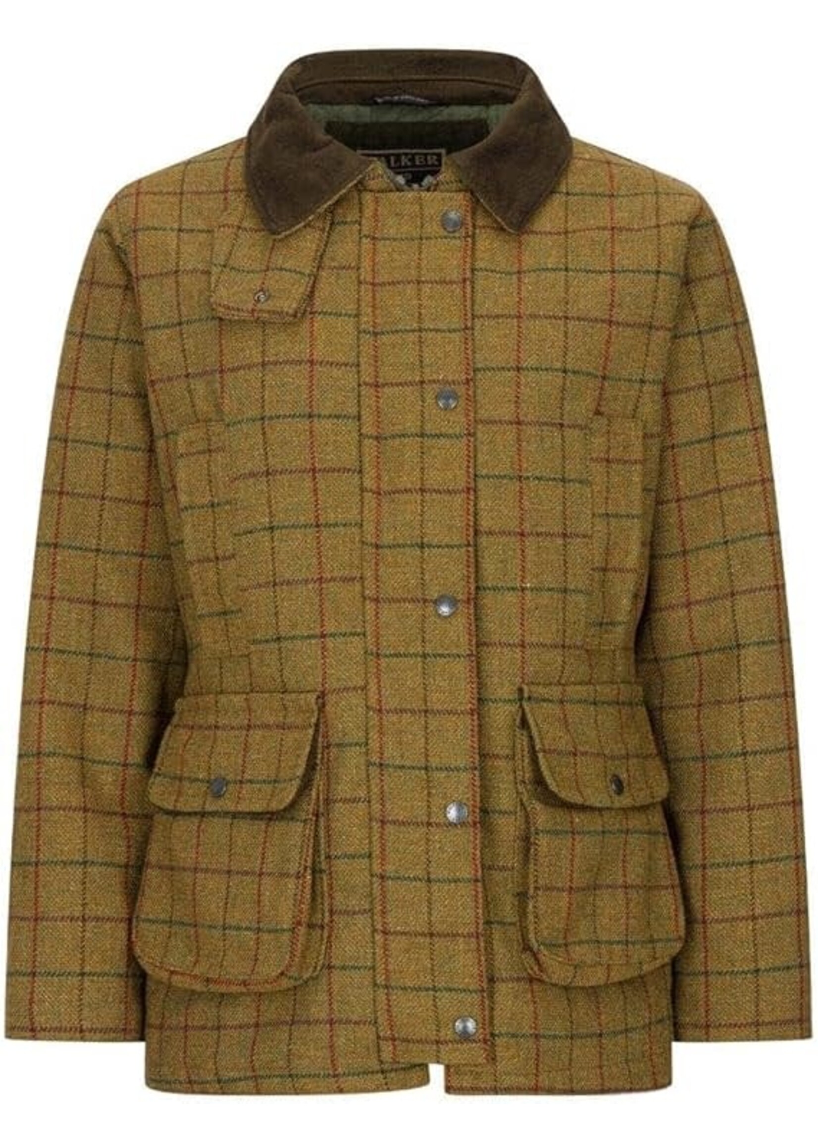 Walker & Hawkes Walker and Hawkes  Ladies Beige Derby Tweed Hazelwood Shooting Jacket