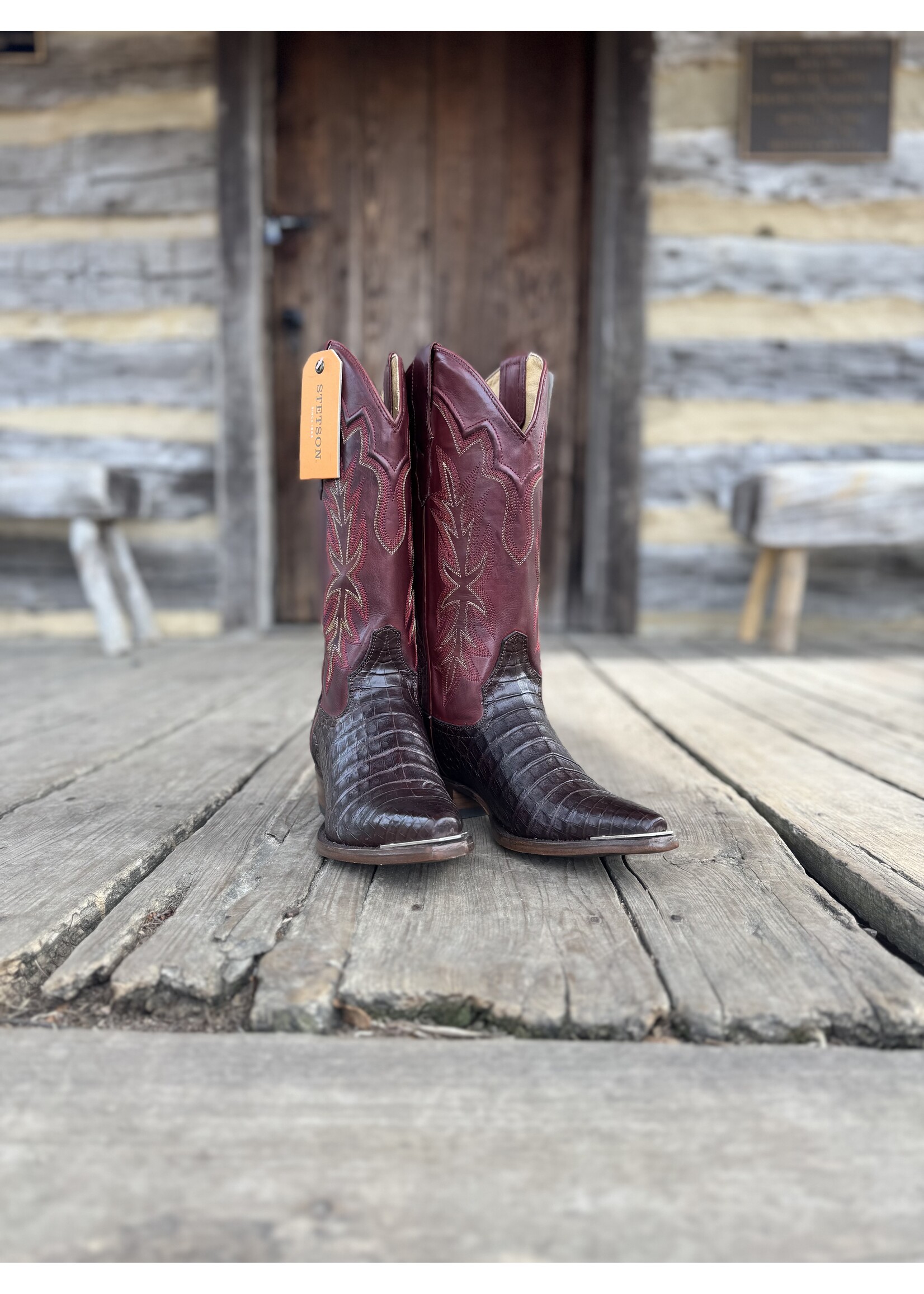 Stetson Stetson No. 12-021-9980-0021 Women's Elizabeth Caiman Boots