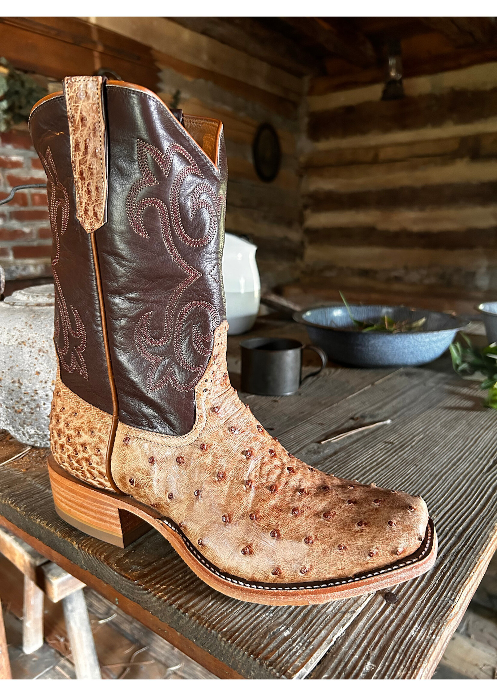 Rios of Mercedes Rios of Mercedes No. 160821 Brandy Brusciato Full Quill Ostrich