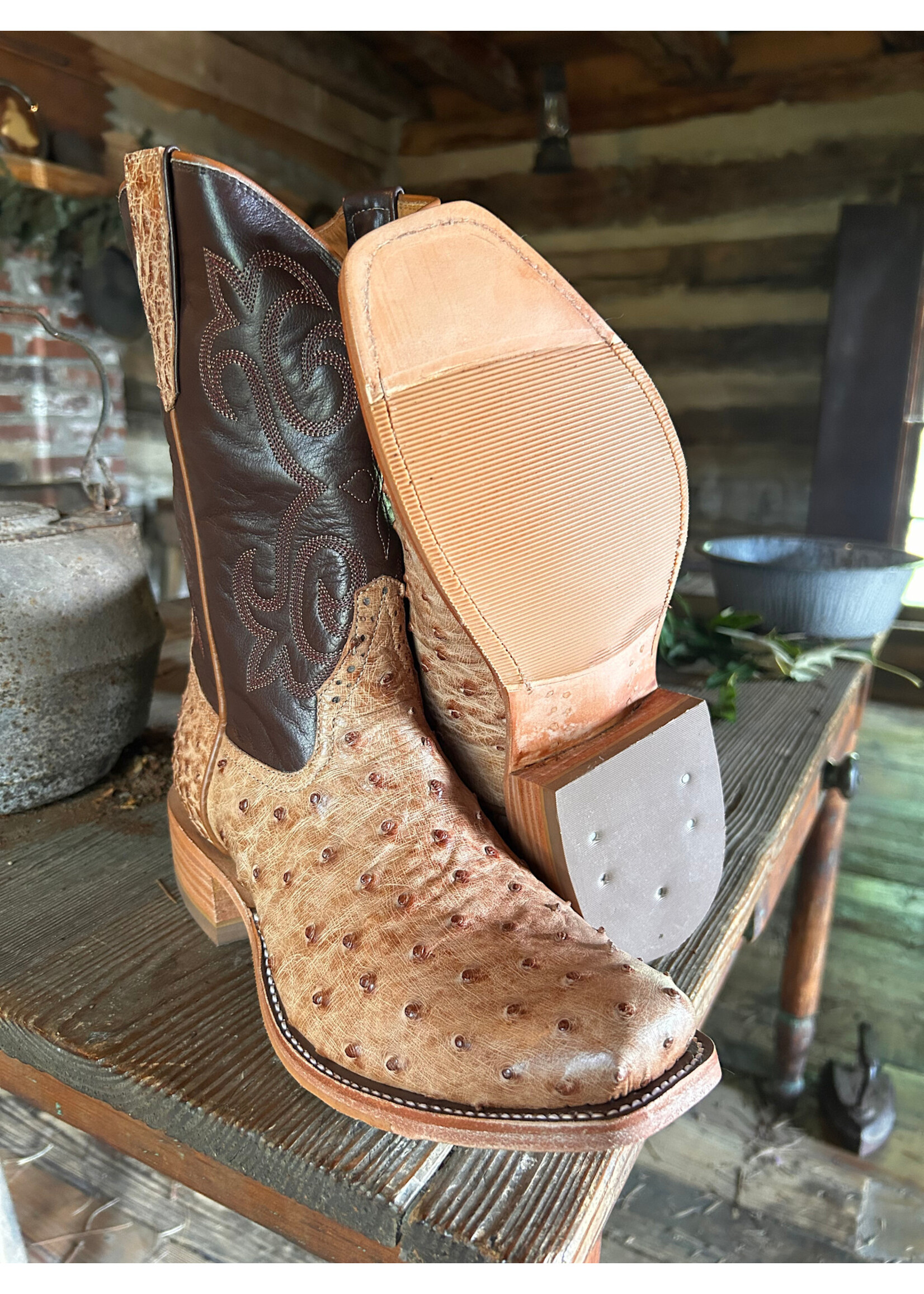 Rios of Mercedes Rios of Mercedes No. 160821 Brandy Brusciato Full Quill Ostrich