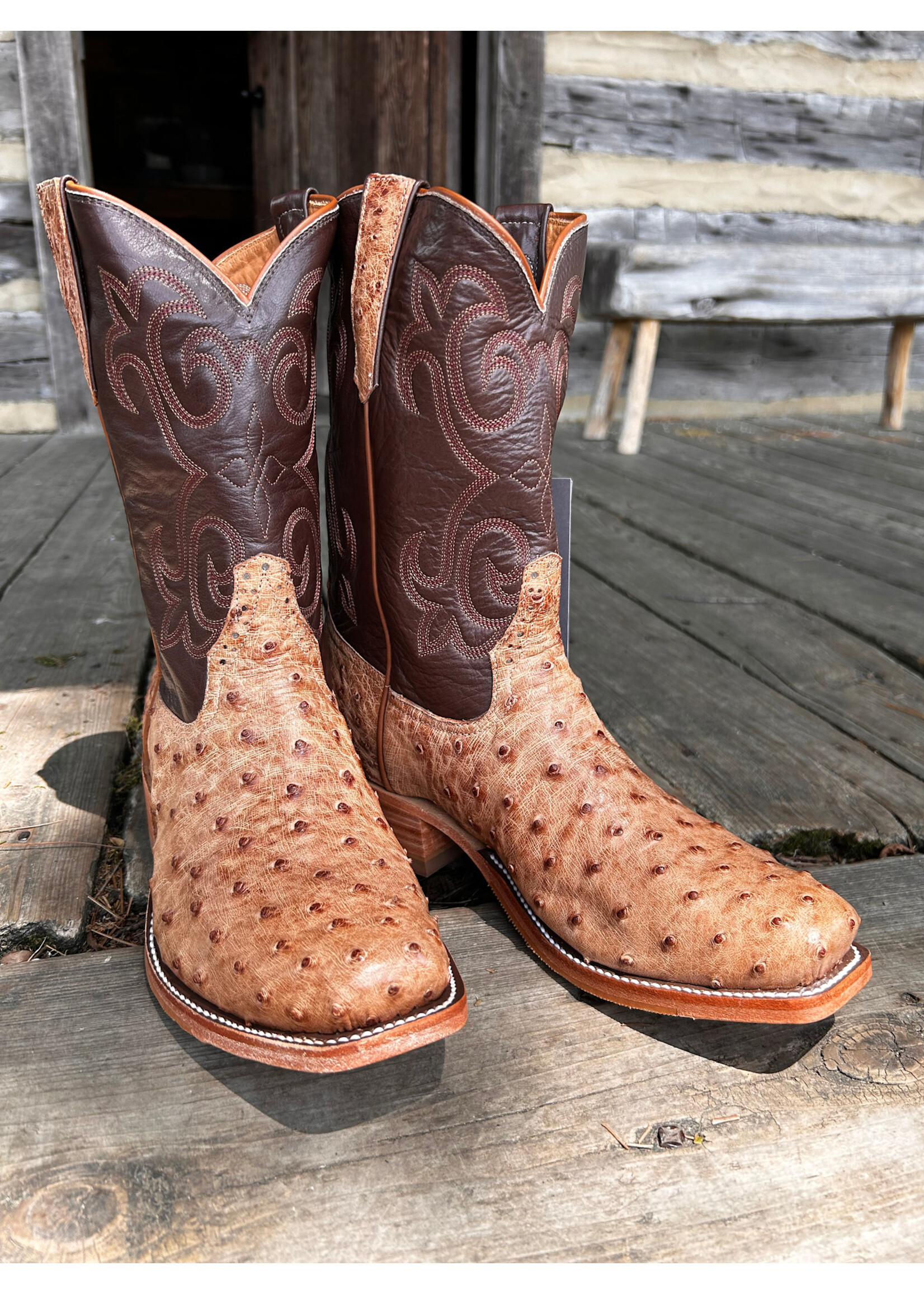 Rios of Mercedes Rios of Mercedes No. 160821 Brandy Brusciato Full Quill Ostrich
