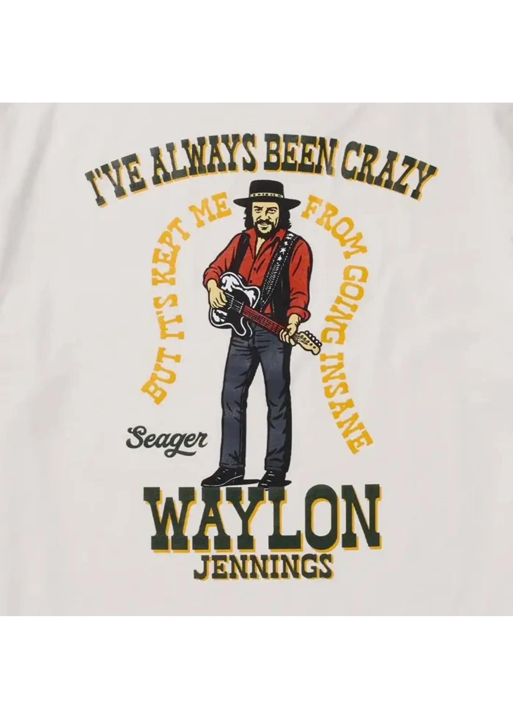 Seager Seager x Waylon Jennings Always Been Crazy Tee
