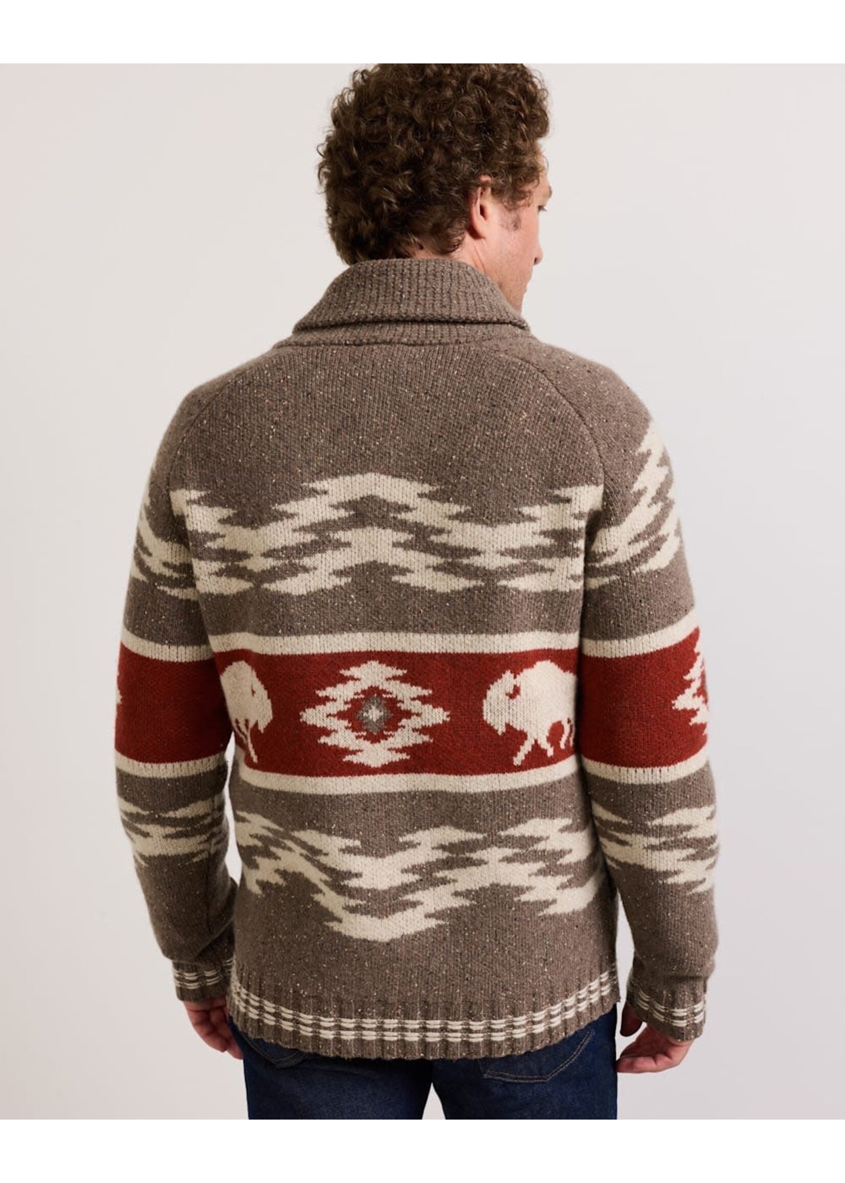 Pendleton Pendleton Bison Lambswool Zip Cardigan