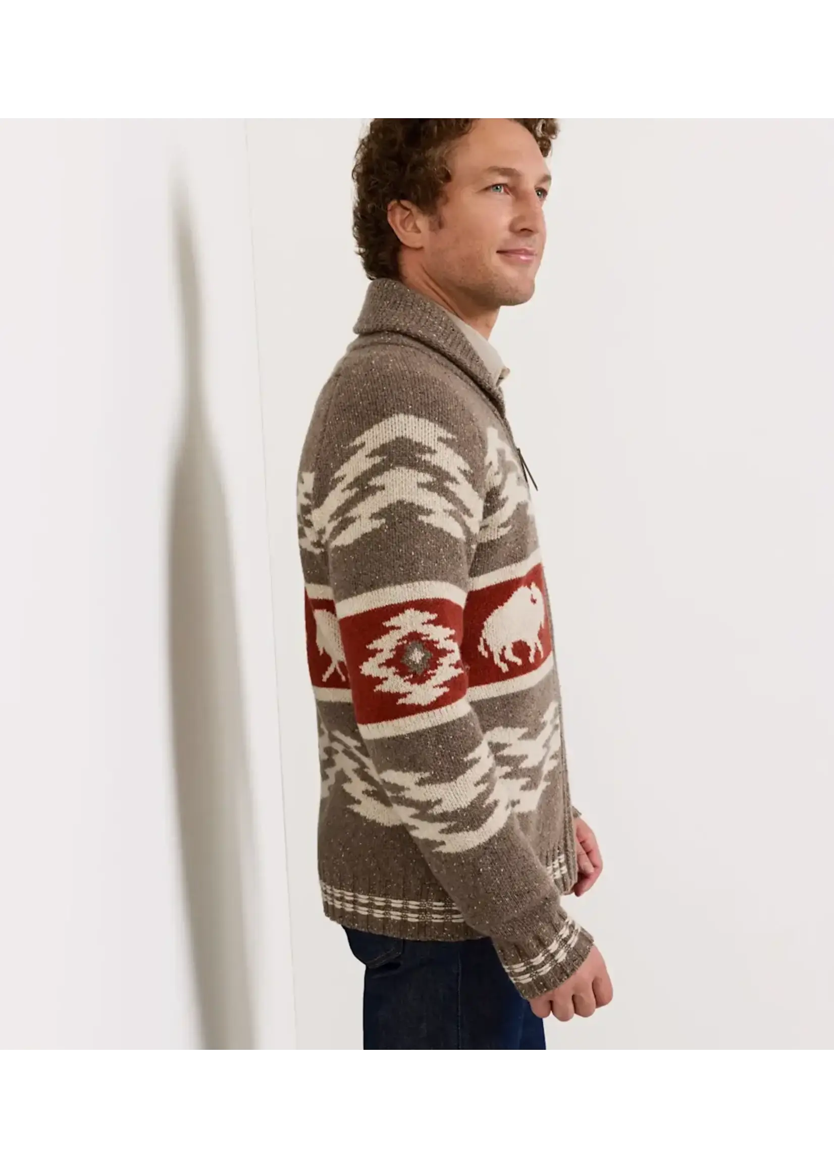 Pendleton Pendleton Bison Lambswool Zip Cardigan