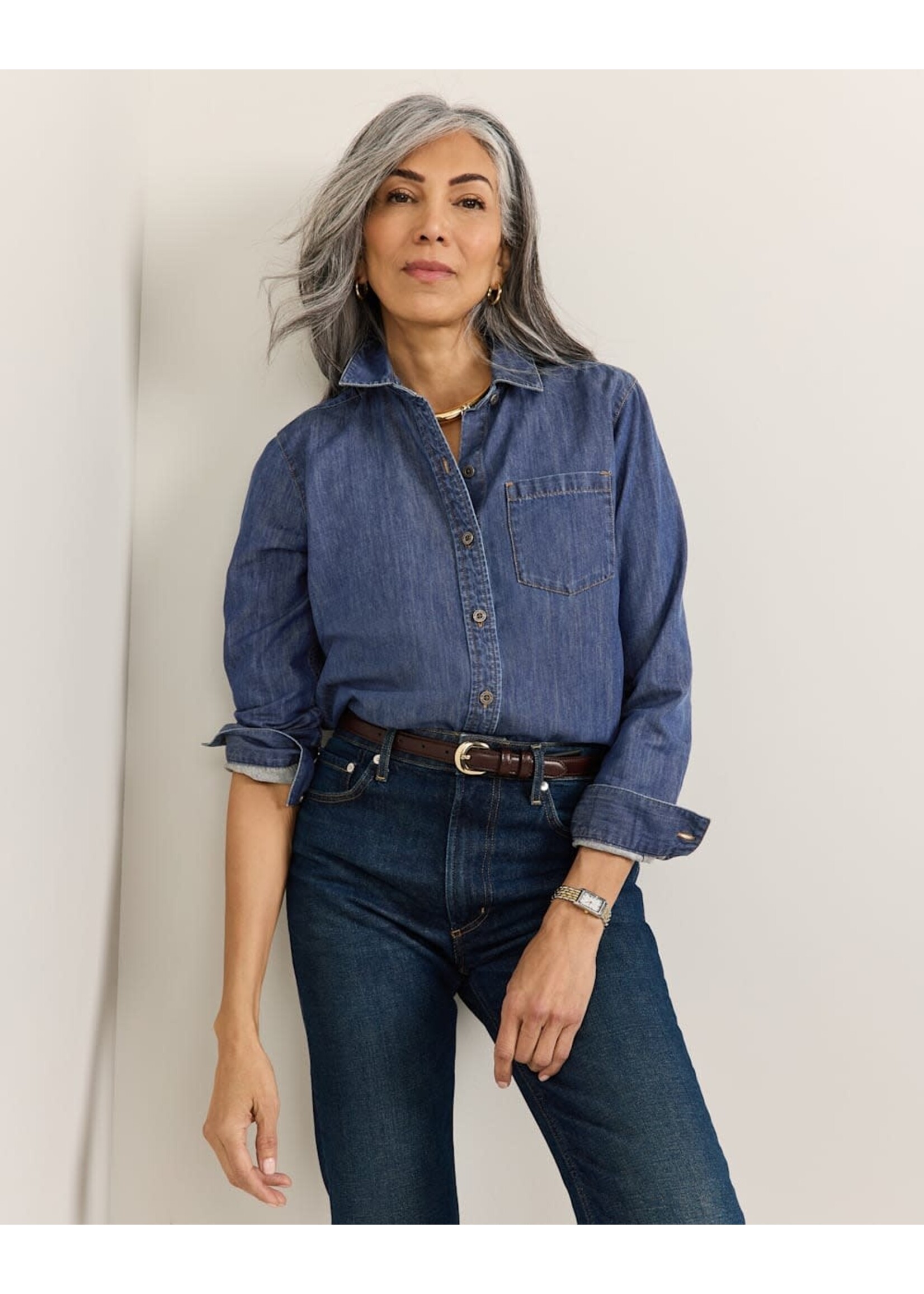 Pendleton Pendleton Women's Chambray Perfect One Pocket Shirt