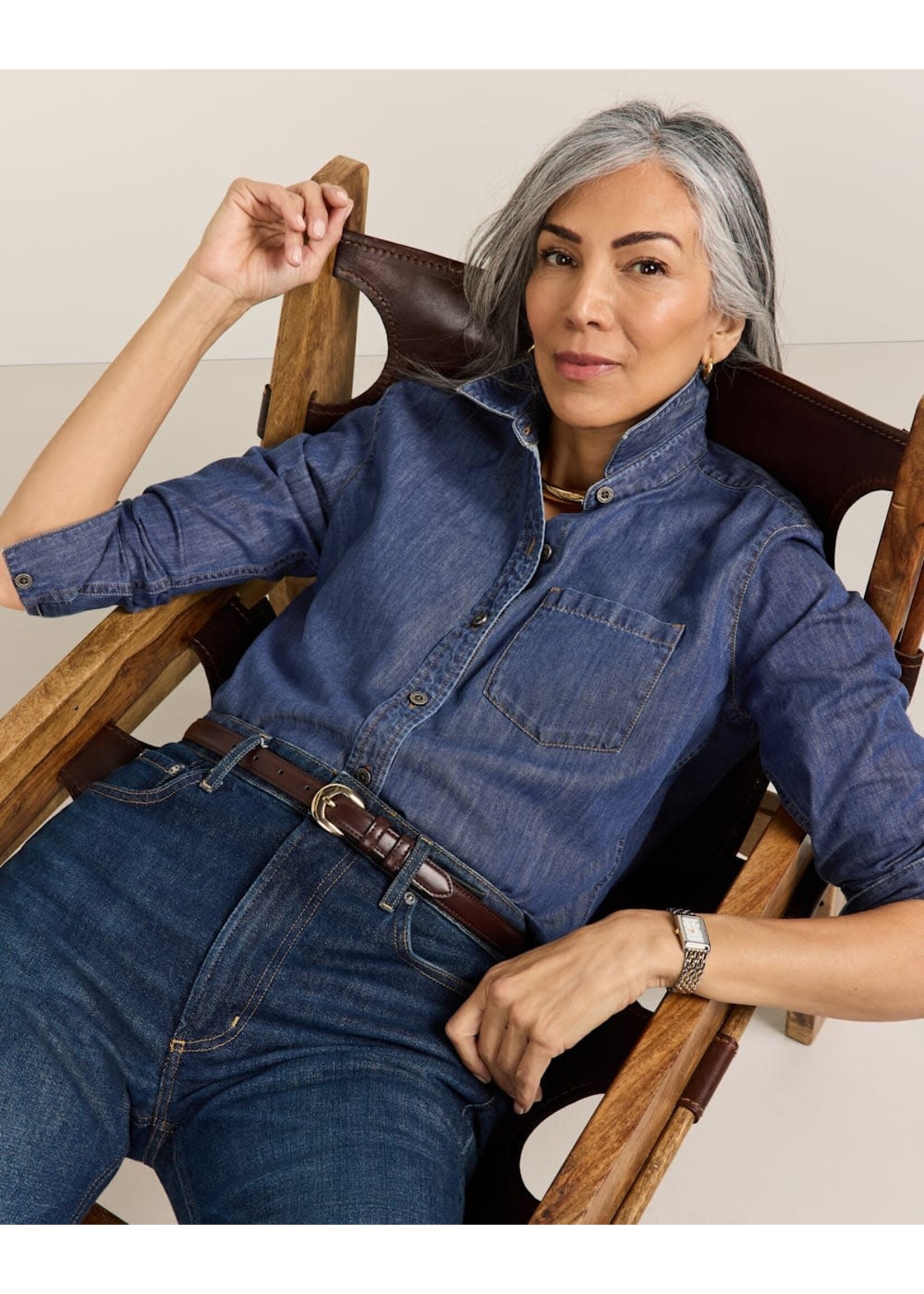 Pendleton Pendleton Women's Chambray Perfect One Pocket Shirt