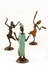 Bronze Miniature Celebrating Lady