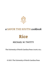 Cookbooks & Culinary History Rice: A Savor the South Cookbook