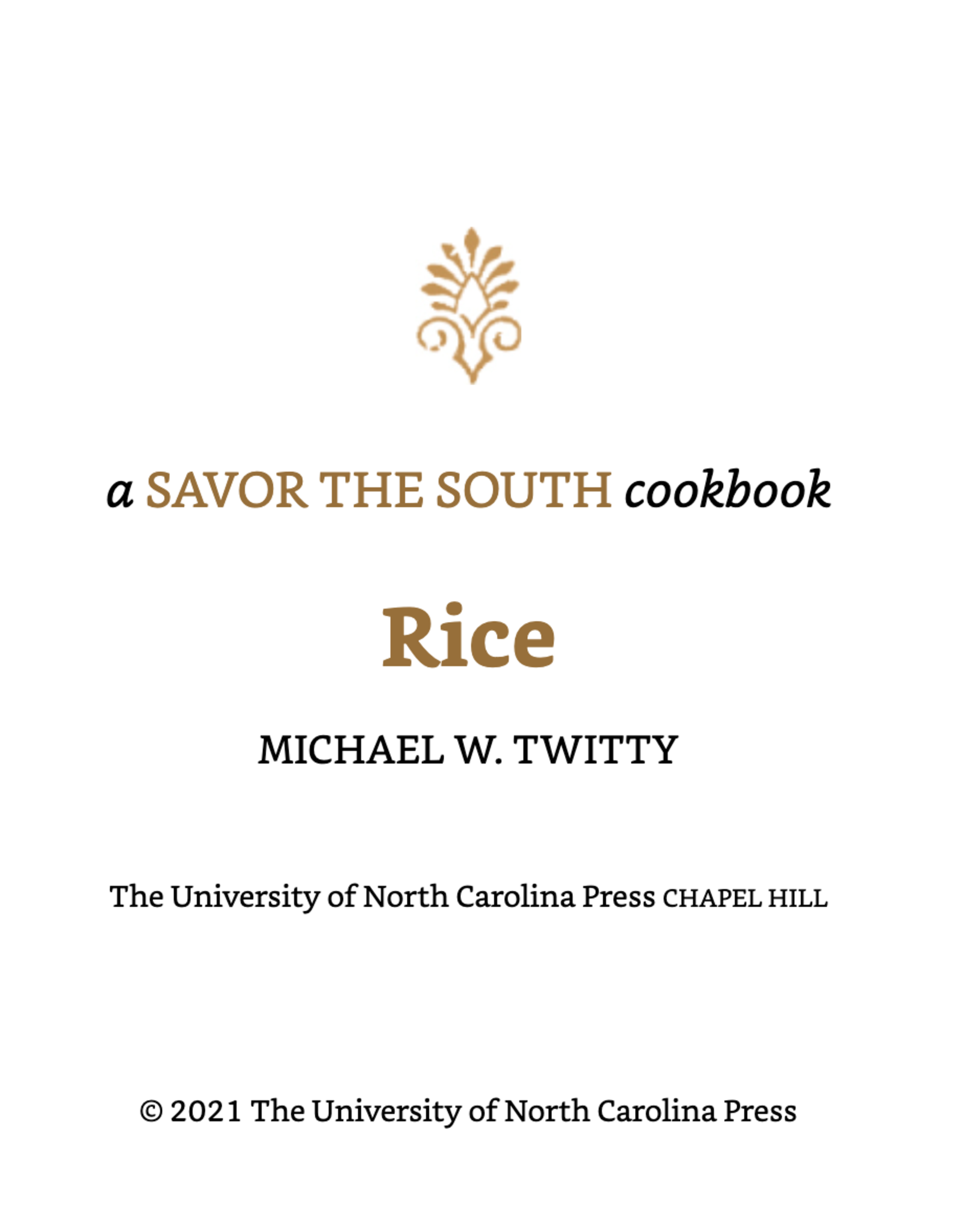 Rice: A Savor the South Cookbook