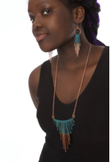F.R.E.E. Viridian Fringe Necklace made in Zambia