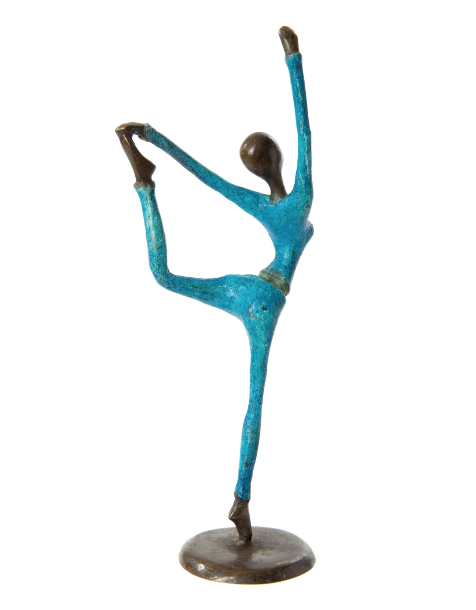 Burkina Bronze Dancer Pose Sculpture