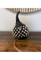 Large Cowrie Shell Gourd Rattle