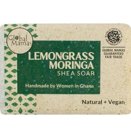 Global Mamas Shea Soap  Lemongrass Moringa