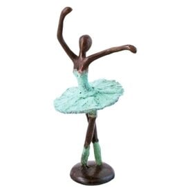 Burkina Bronze Ballerina Sculpture