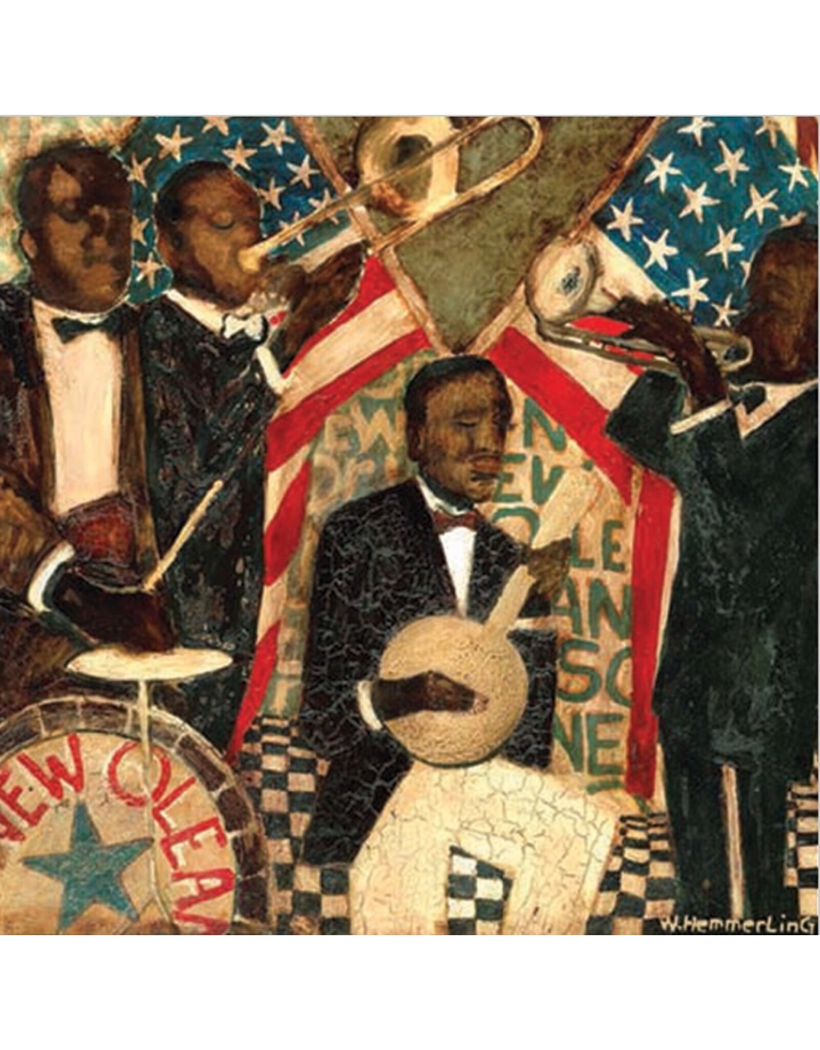 Star Spangled Jazz Notecard
