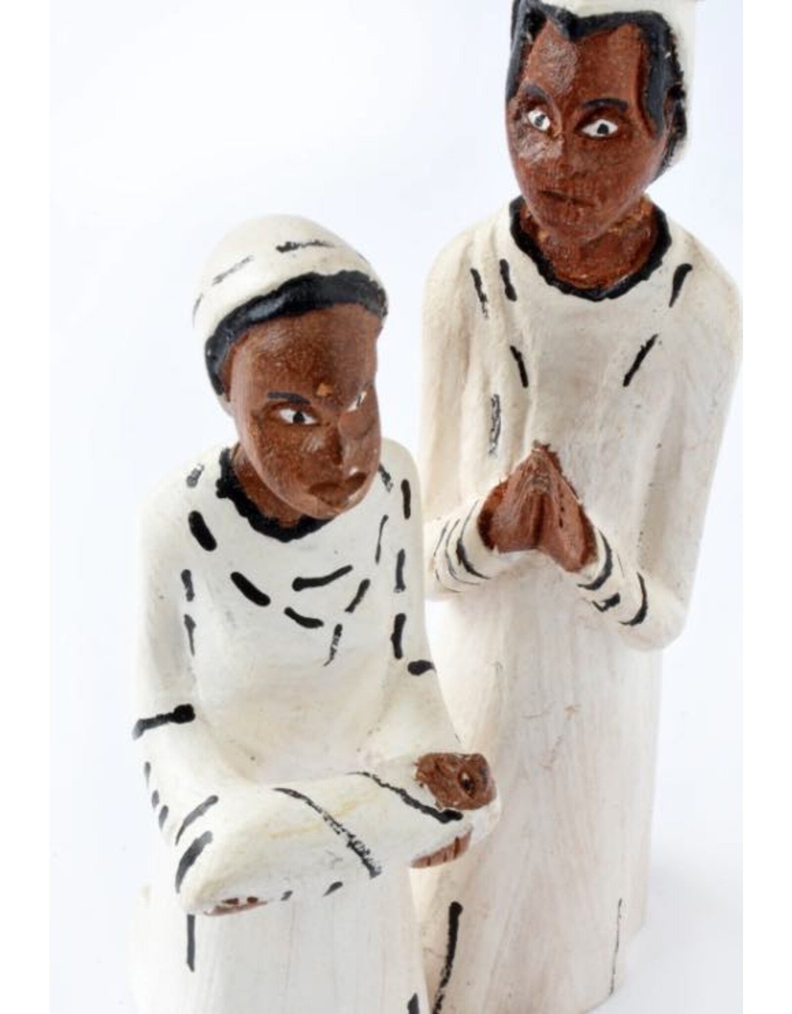 Hand Carved & Painted Nativity Scene