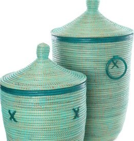 Hamper Basket in Aqua