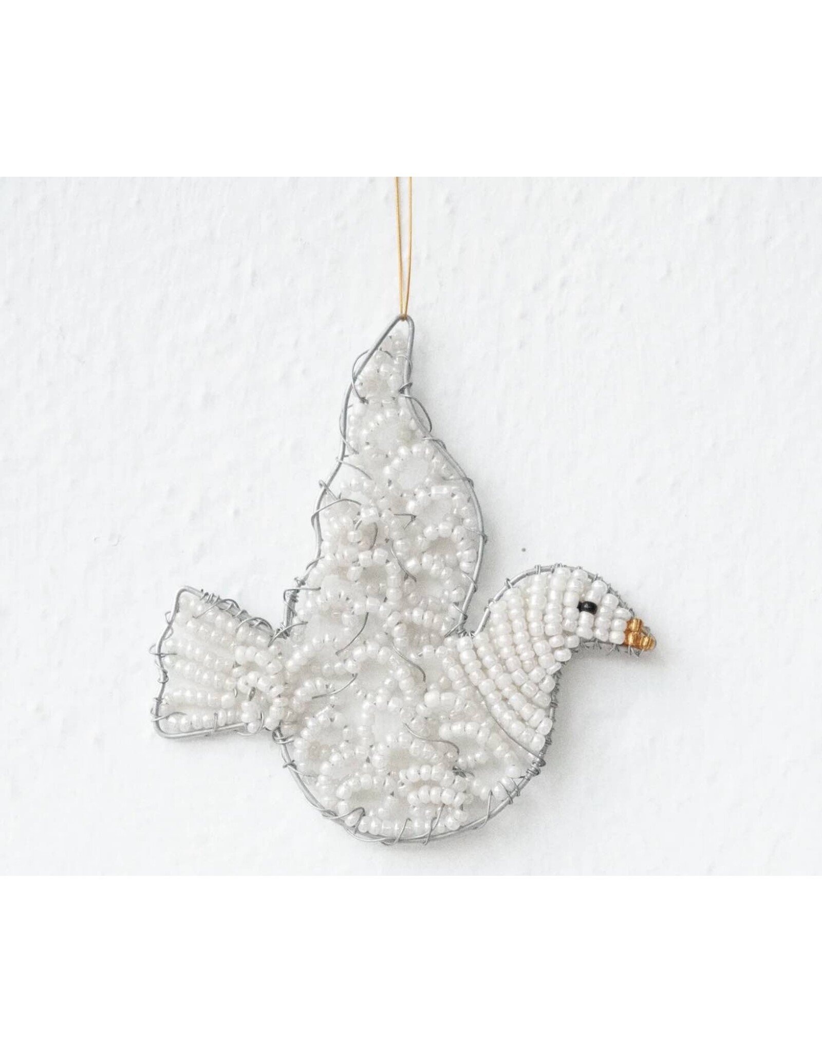 Beaded Dove Ornament