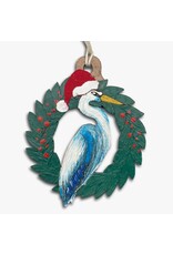 Blue Heron Holiday Ornament