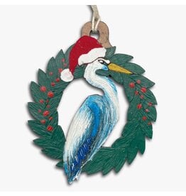 Blue Heron Holiday Ornament