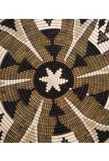 Extra Large Black Fleur Woven Wall Plate