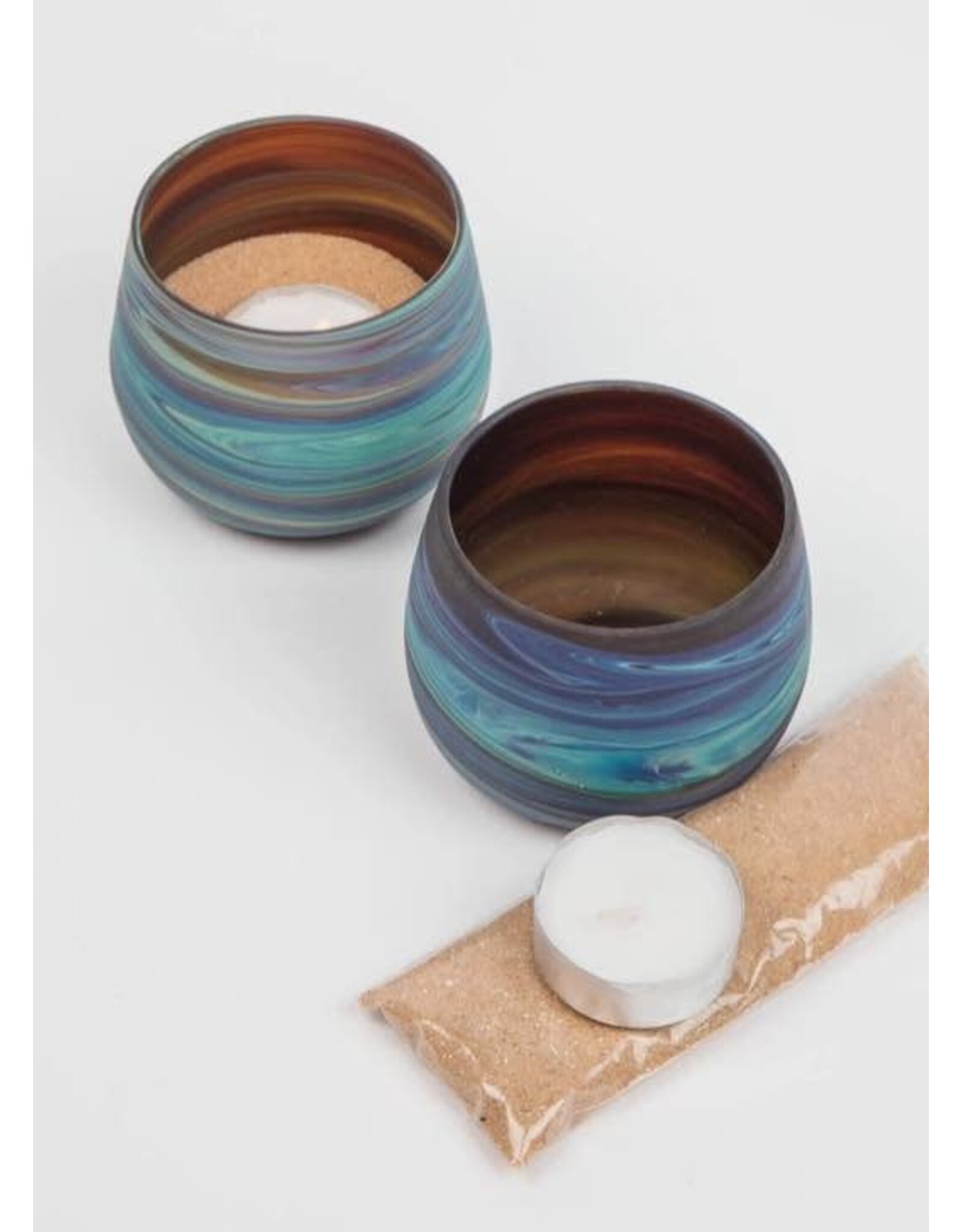 Hebron Glass Votive Holder
