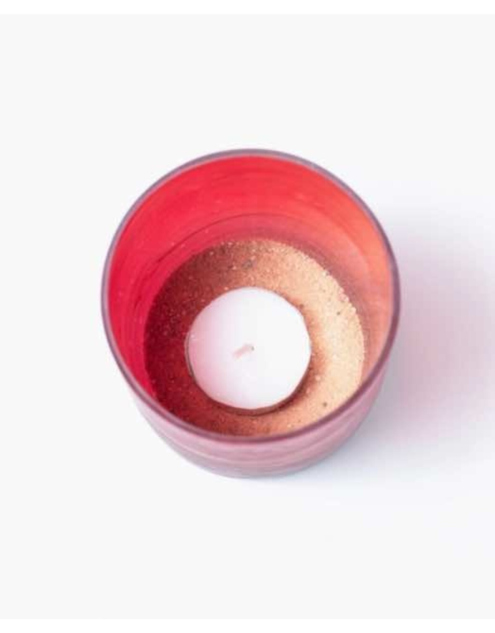 Hebron Glass Fiery Sands Votive Holder