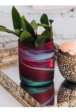 Hebron Glass Fiery Sands Votive Holder