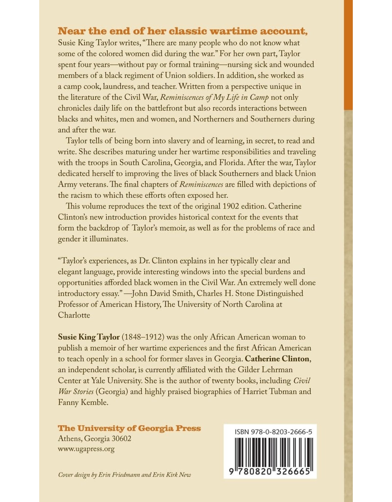 Reminisces of My Life in Camp: An African American Woman's Civil War Memoir