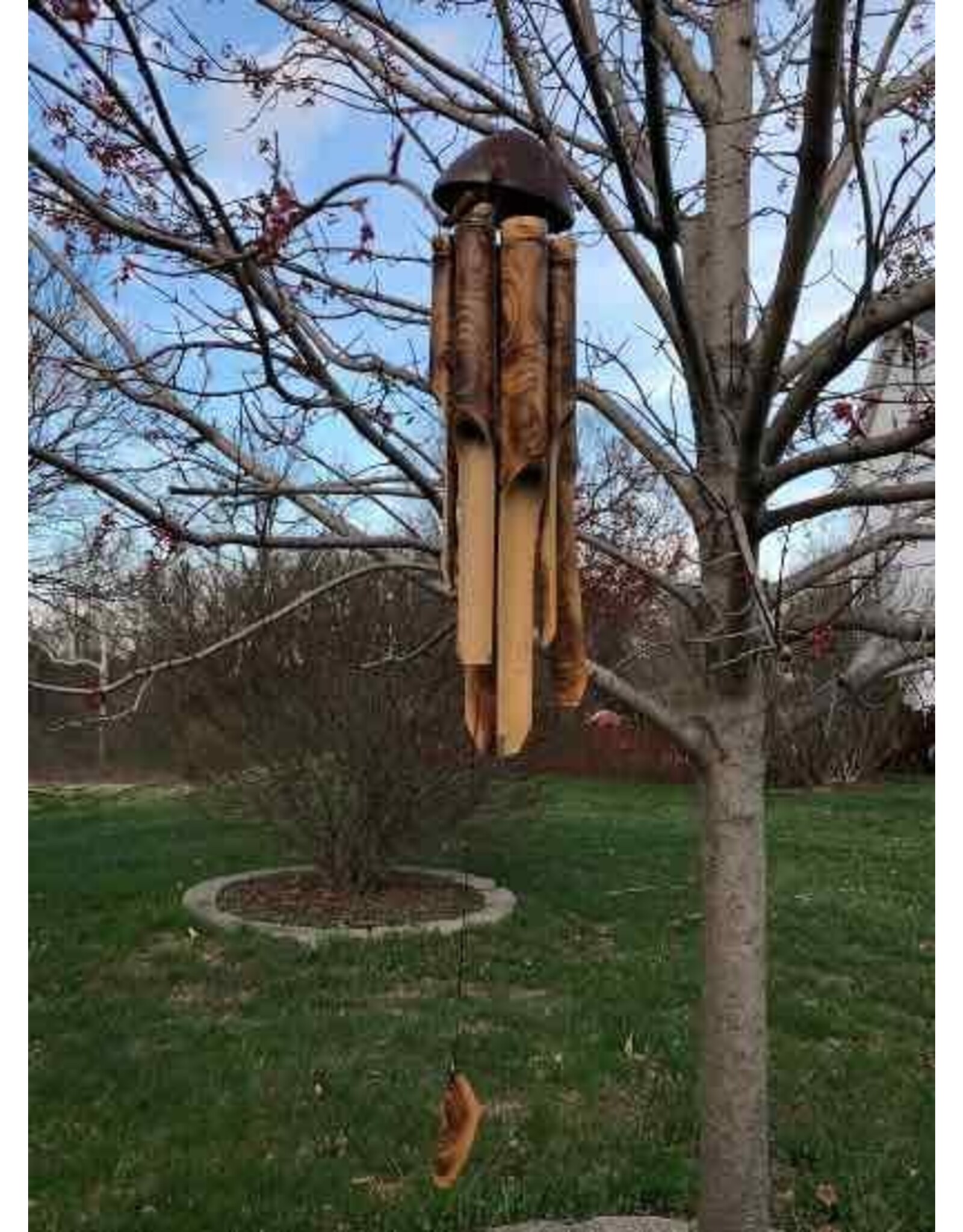 Fireburnt Bamboo Wind Chime