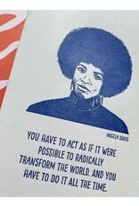 Blackbird Letterpress Angela Davis Notebook